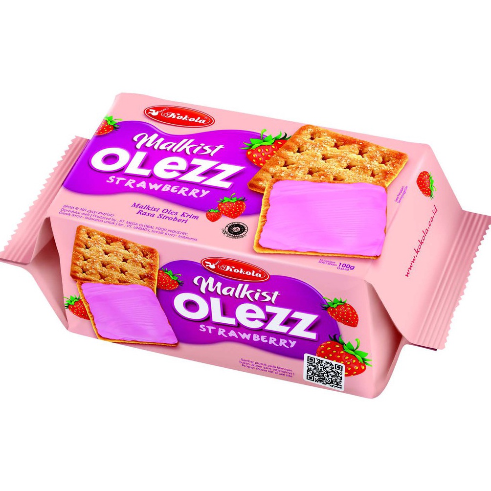 

BARANG ORIGINAL Biskuit Malkist Olezz Strawberry 1gr
