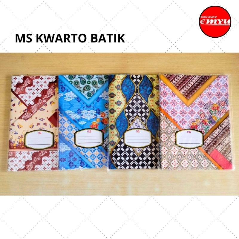 

Sampul Buku Tulis Motif Batik MS Isi 20 Lembar