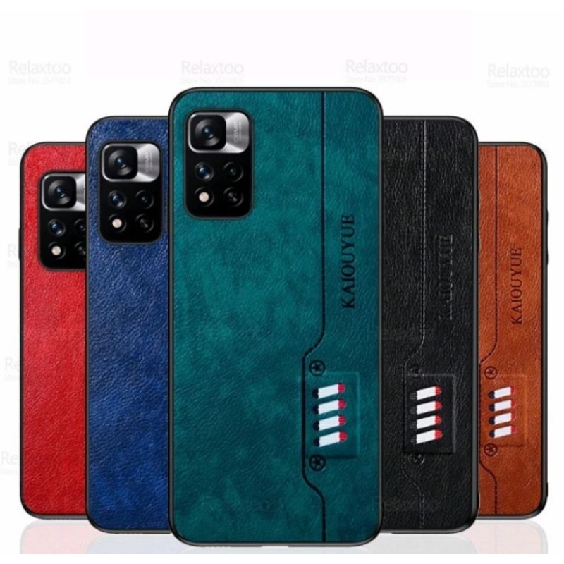 Case XIAOMI POCO X3 GT Casing Kulit Slim Bcak Case Premium