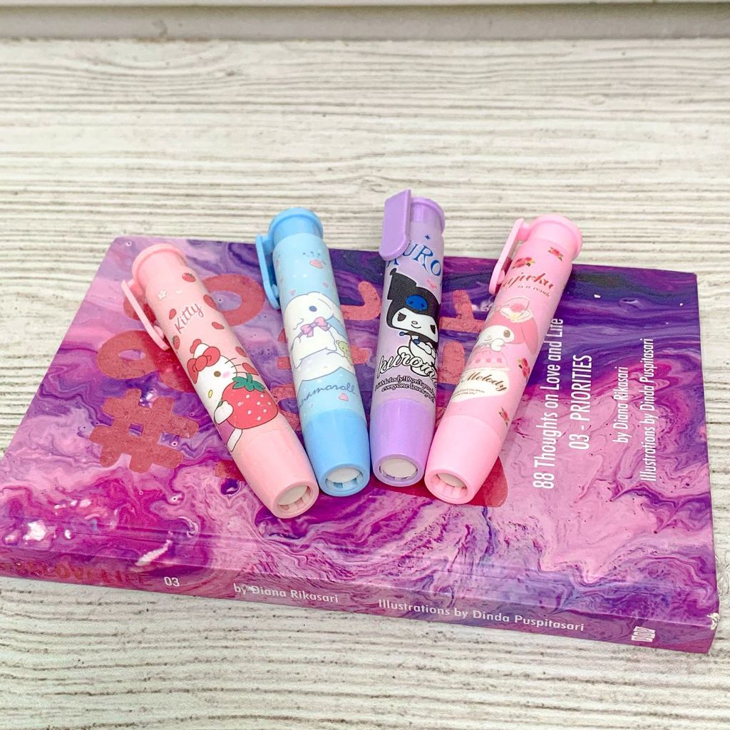 

SEDIA PENGHAPUS SETIP HAPUSAN ERASER CETEK DEPRESSIBLE KUROMI HAPUSAN LUCU IMUT KADO UNIK COD