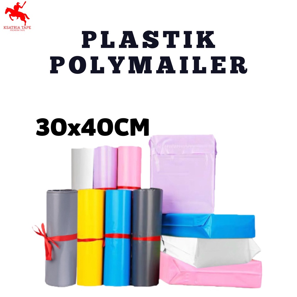 

PLASTIK POLYMAILER Ksatria Tape Polymailer 3x4 isi 1 Plastik Packing Kemasan Packing Olshop COD x R3K8