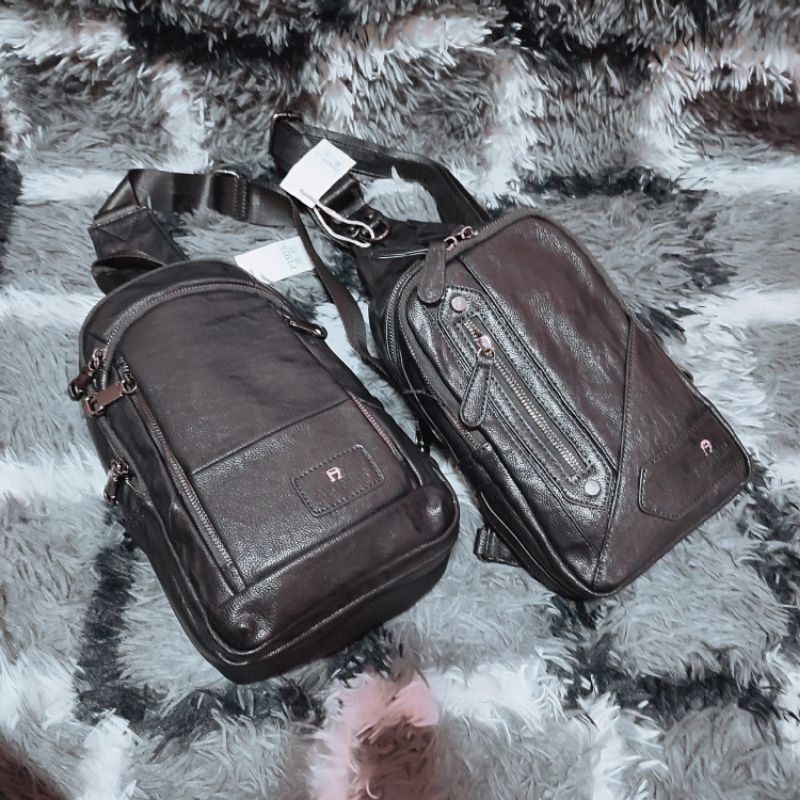 Sling bag pria kulit A import
