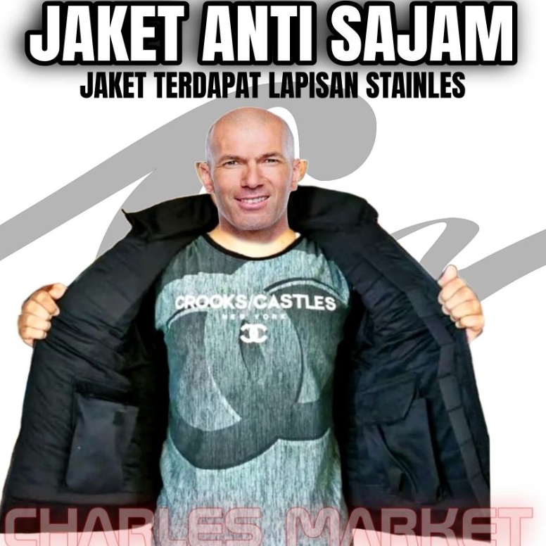 KODE M13V JAKET ANTI SENJATA TAJAM HITAM  JAKET SAJAM HITAM  BAJU ANTI SAJAM ORIGINAL