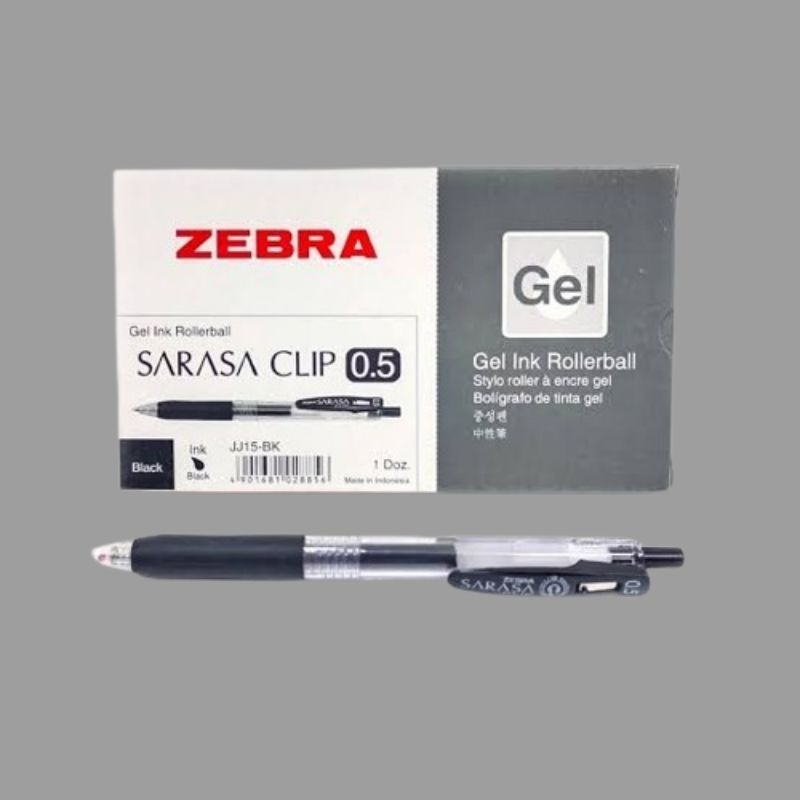 

Pulpen gel sarasa clip zebra 0.5mm hitam 1 pcs
