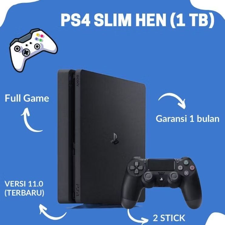 PS4 SLIM HEN (1TB) FULL GAME VERSI 11.0 (TERBARU)