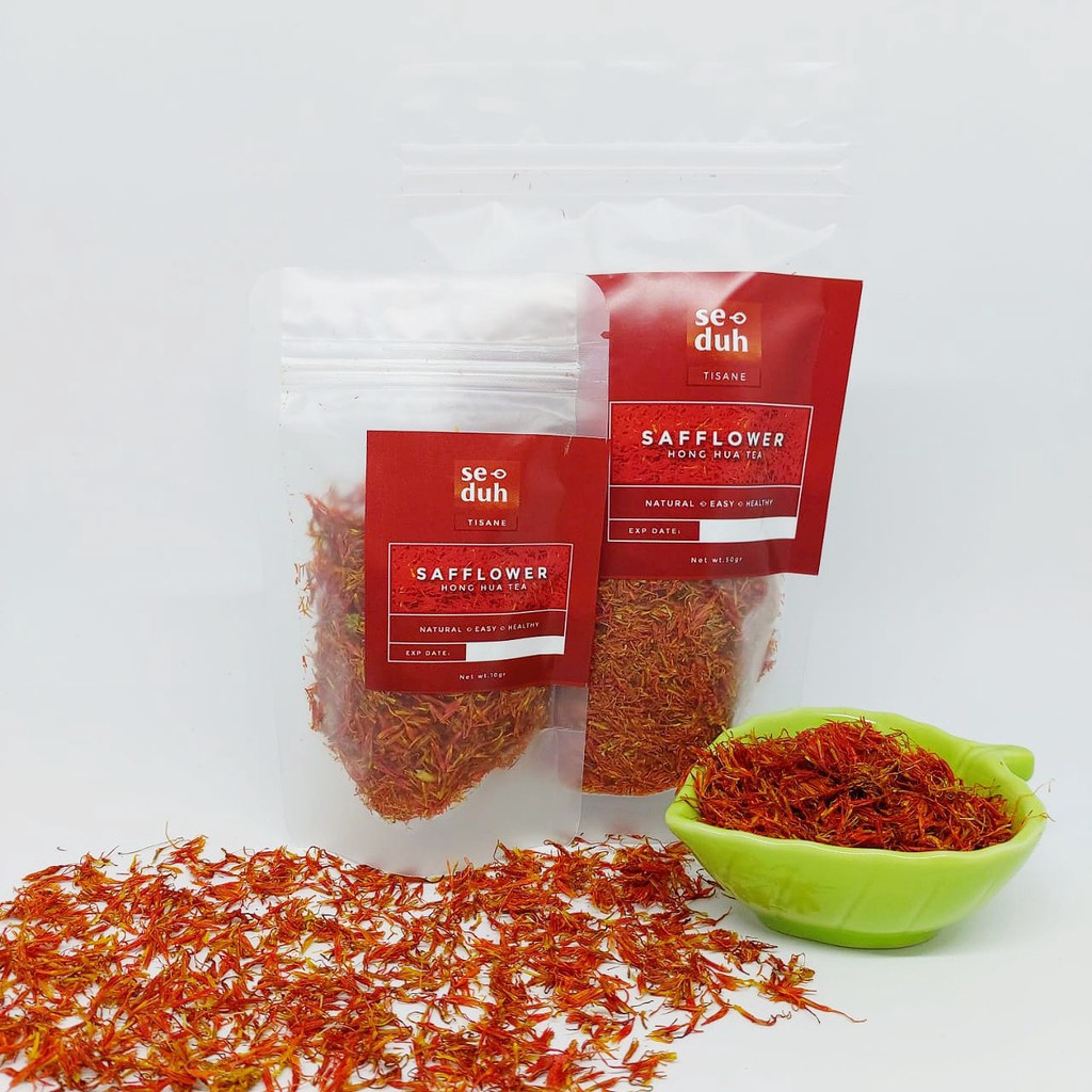 

DIJAMIN BARU I SEDUH Teh Bunga Safflower Hong Hua Tea Tisane 1 Gram 5 Gram