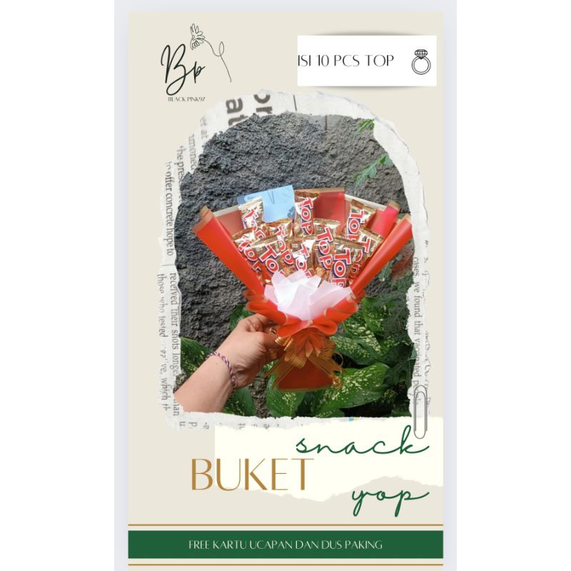

Buket snack / Buket snack murah / Buket snack murah meriah / Bukey snack top /Buket snack top isi 10pcs