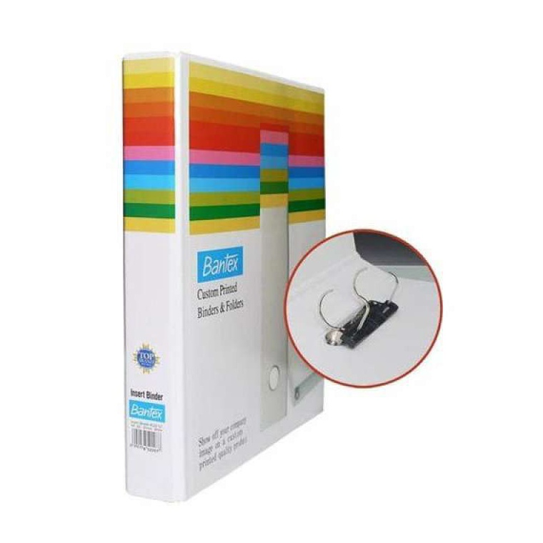 

KODE B8T5 BANTEX Insert Ring Binder Size A4 2 Hole 25mm 8522 White