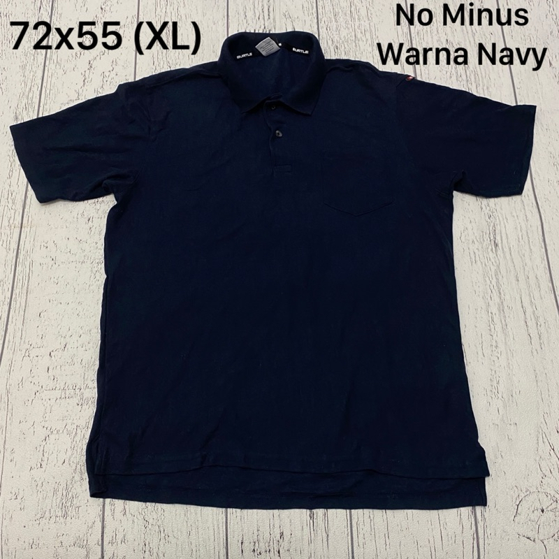 Kaos Polo Burtle Workwear Original Navy Polos Branded Size XL