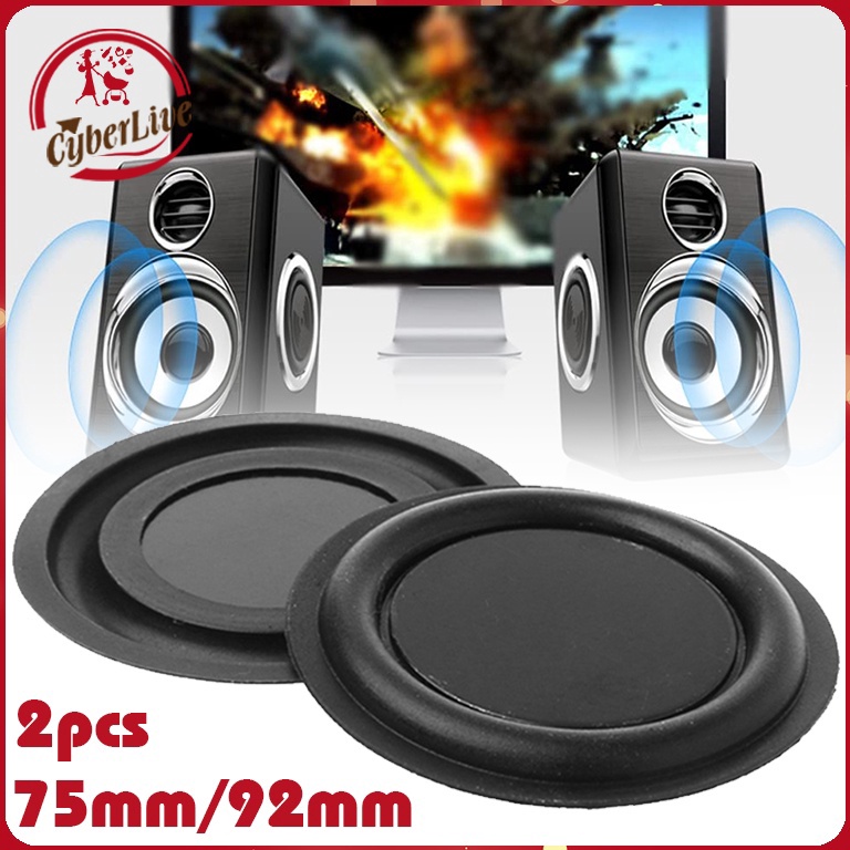 Muraaaahh 2pcs Pasif Radiator Speaker Diafragma Bass Radiator Pasif Speaker Getaran Aksesoris Untuk 