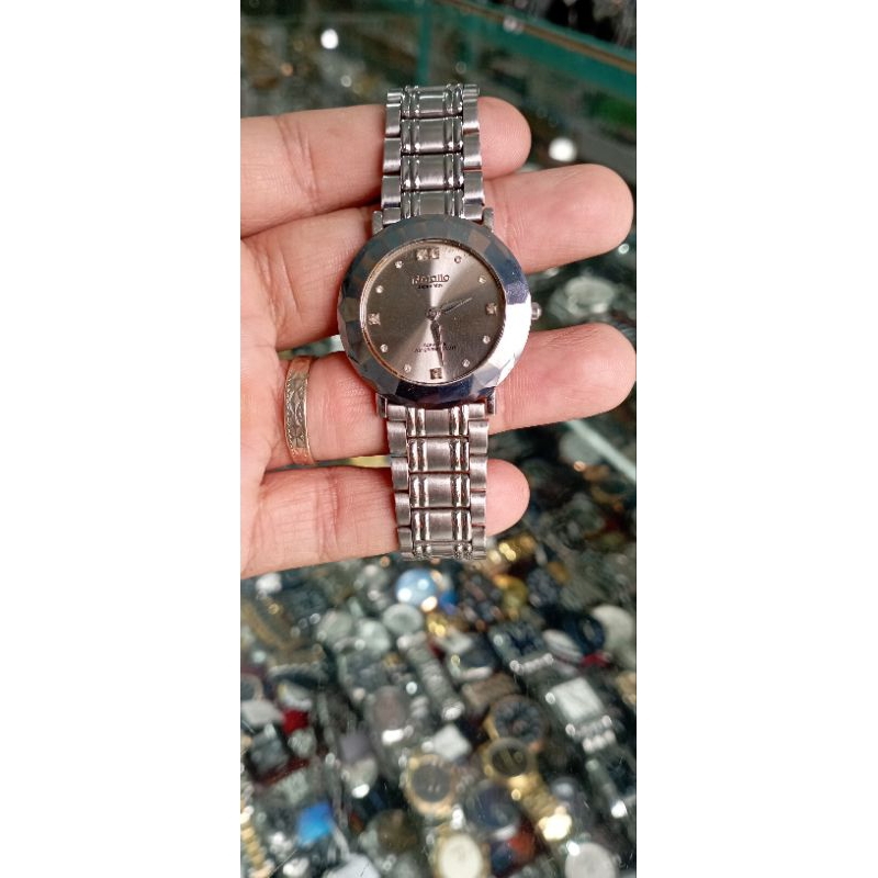 jam tangan pria mofallo quartz staibles steel anti air elegant fashion