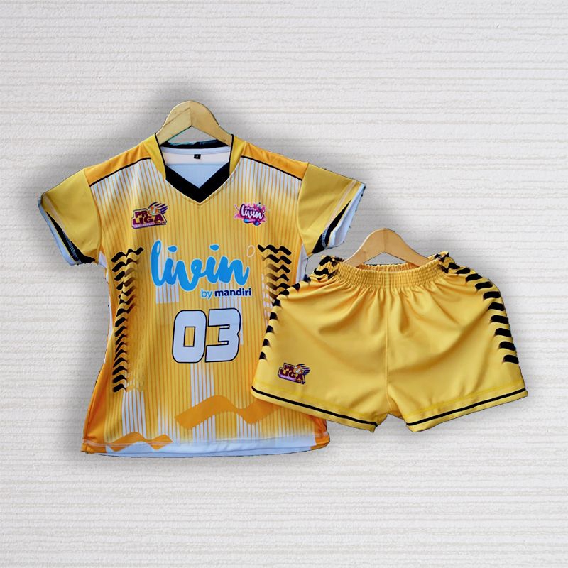 Jersey Voli Cewek Proliga Jakarta Livin Mandiri