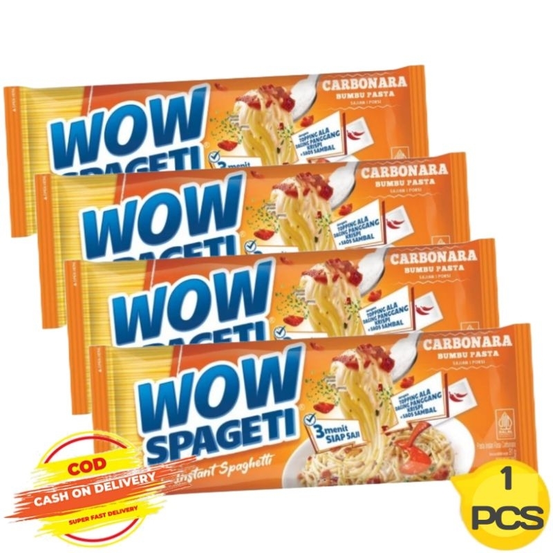 

WOW SPAGETY 88gram ( 1 PCS / CREAMY CARBONARA )