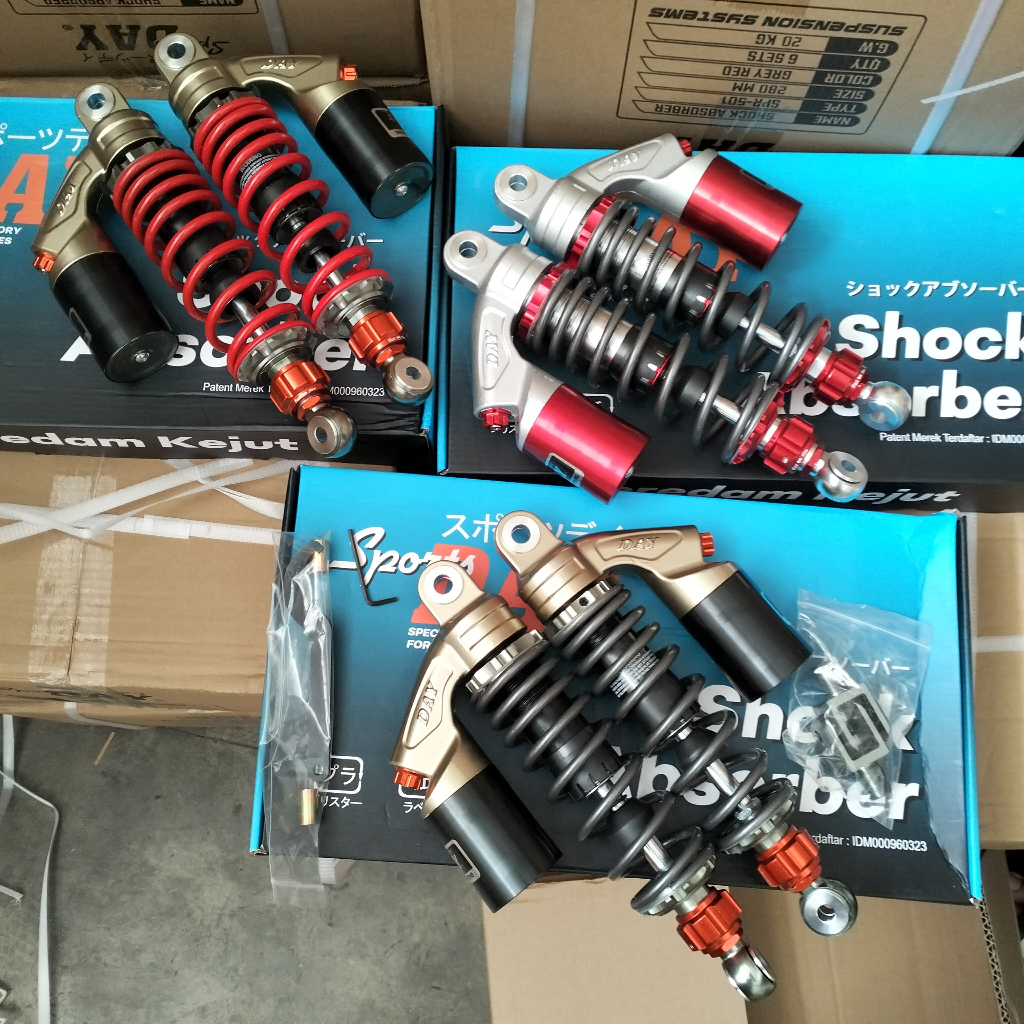 Shock Belakang Copy RCB Skok 501 Sports Day 280 320 340mm Shockbreaker CB GL MP RX KING NMAX PCX