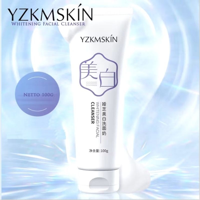 YZKMSKIN - Sabun Pembersih Wajah Whitening Facial Wash/Cleanser Pencerah Wajah