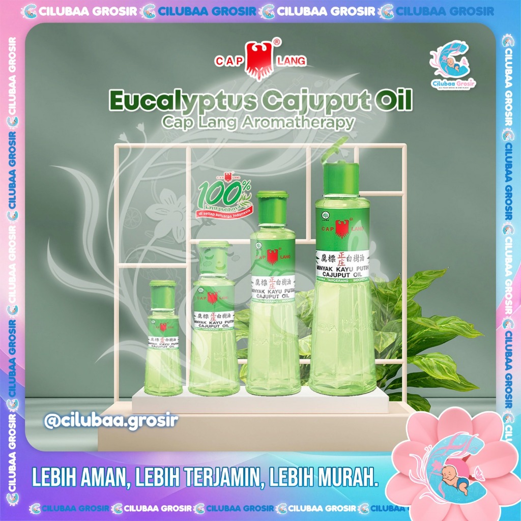 Minyak Kayu Putih CAP LANG 30mL 60mL 120mL 210mL || Minyak Telon Cap Lang BPOM