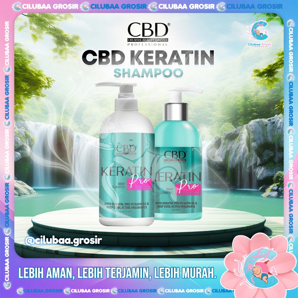 CBD Professional Keratin Pro Daily Shampoo 1000mL || 250mL