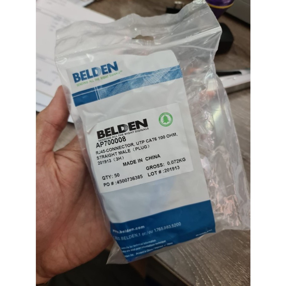 Konektor RJ 45 Belden RJ45 Cat 6 Original ECERAN