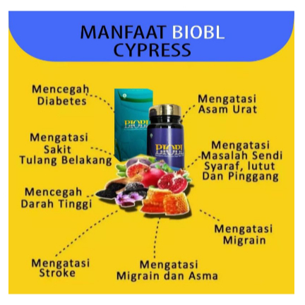 BioBL CYPRESS Pil Hitam Ajaib Herbal isi 40 pil