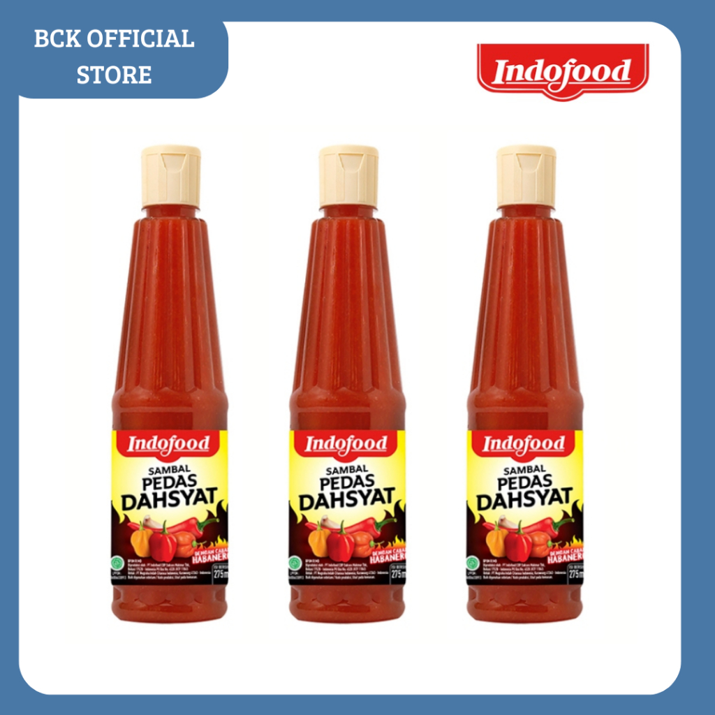 

Sambal Indofood Pedas Dahsyat Botol 275ml