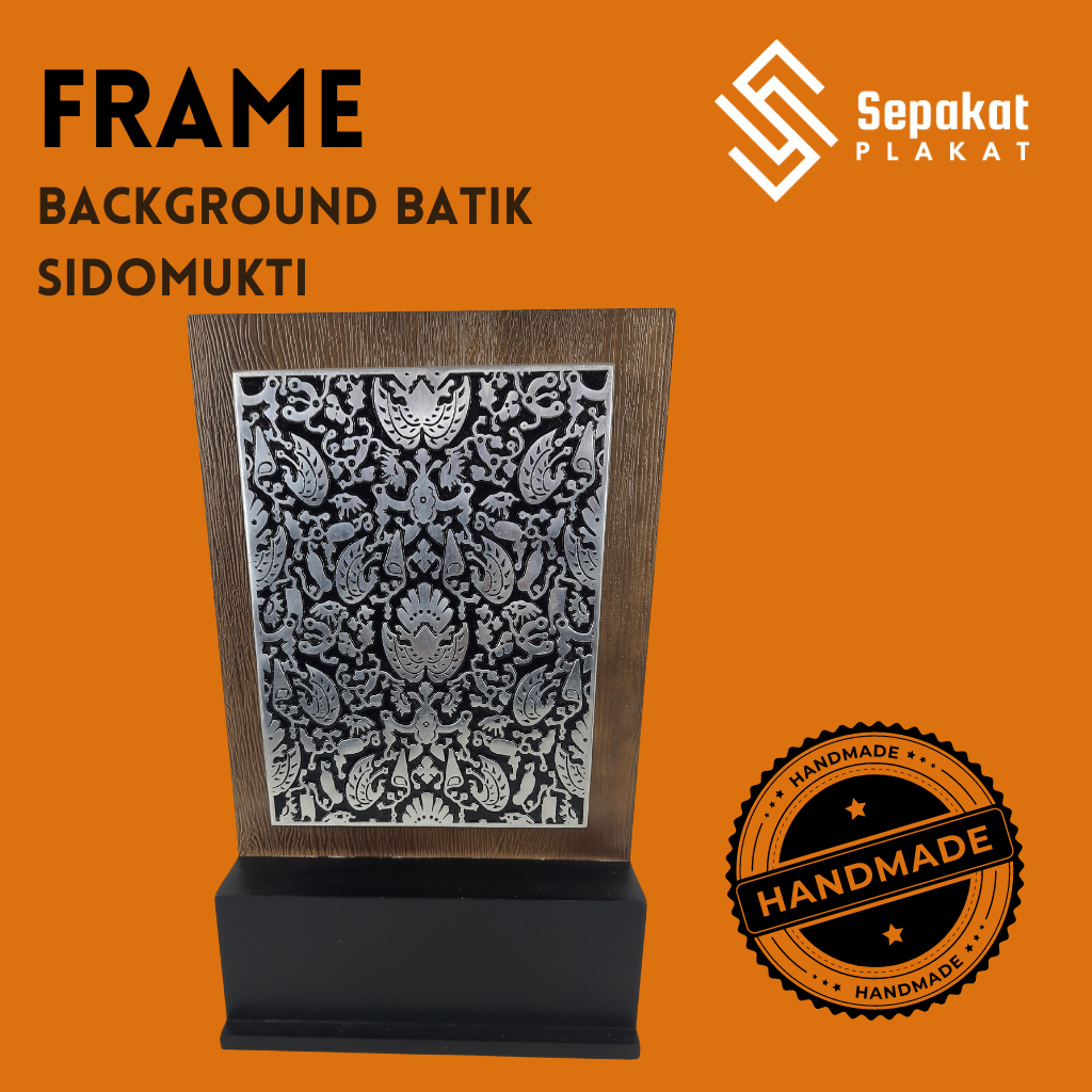 Plakat, Plakat Wayang, Plakat Custom+ box, Frame Wayang Background Batik Sidomukti