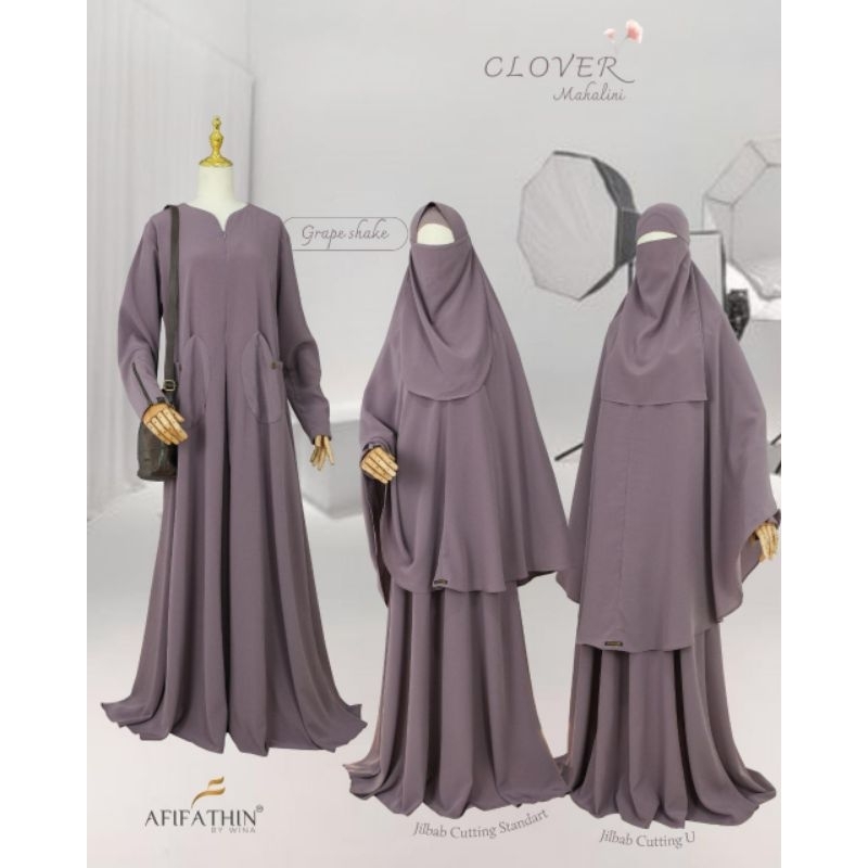 CLOVER SERIES BY AFIFATHIN | GAMIS CLOVER AFIFATHIN | GAMIS SET SYAR'I