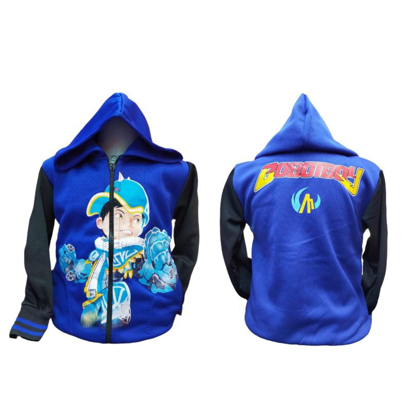 Jaket Anak Laki Laki Boboiboy Bahan Fleece/Kids Jacket/Jaket Boboiboy Anak Laki-laki/Jaket Boboiboy/