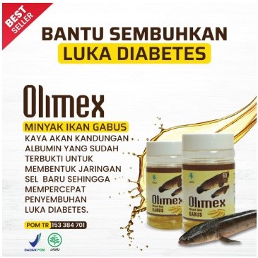 Olimex Minyak Ikan Gabus Original Kapsul Ikan Gabus pil ekstrak albumin ikan gabus kapsul kutuk