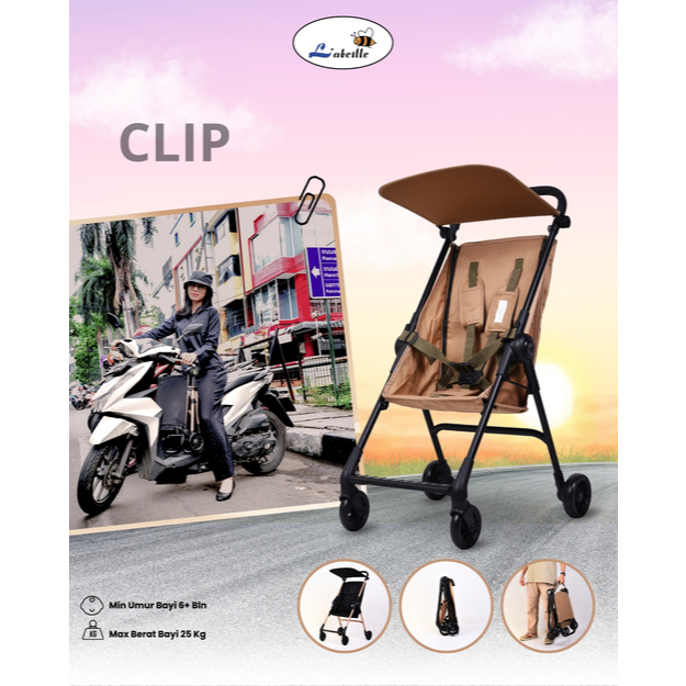 Makassar -  ( SALE ) Labeille A191 Stroller Clip Cabin Size Kereta Dorong Bayi