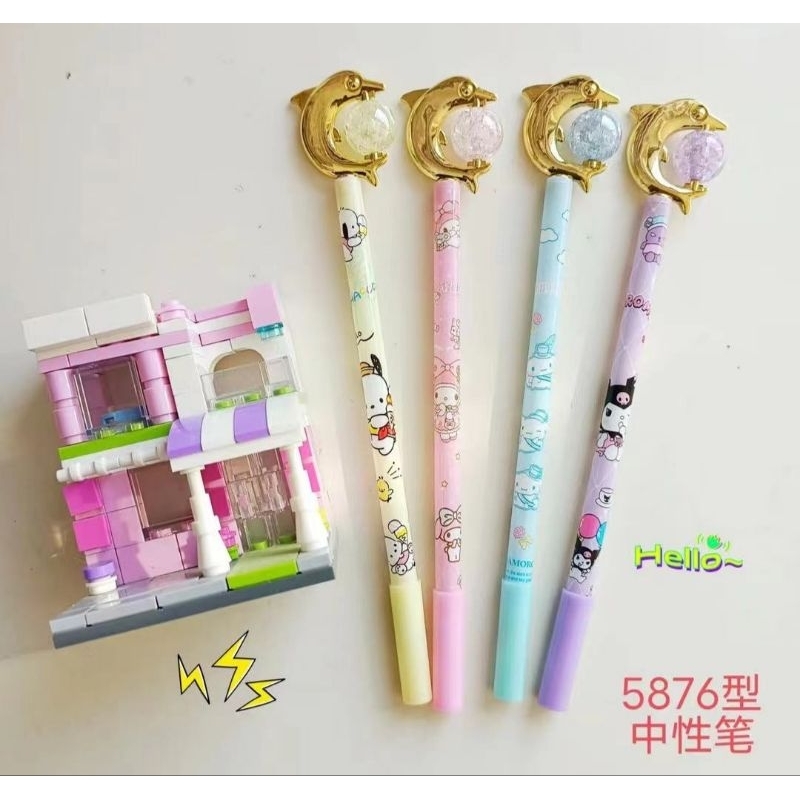 

12pcs Pulpen Sanrio Hiasan Dolphin