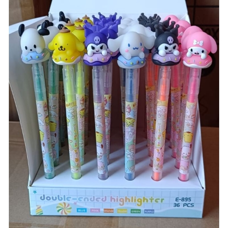 

36pcs Stabilo 2 Ujung Double Highlighter Sanrio