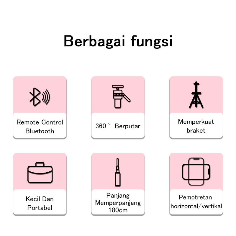 PROMO TERBARU TOOREA Tongsis Tripod Selfie Stick 4-leg Bluetooth Remote Tripod HP Kamera DSLR