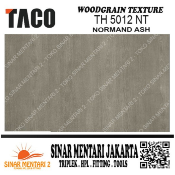 TACO HPL WOODGRAIN TEXTURE TH 5012 NT NORMAND ASH