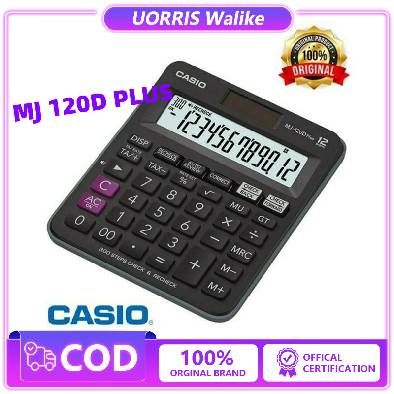 

KALKULATOR CASIO MJ 120D PLUS ORIGINAL - KALKULATOR 12 DIGIT - ORIGINAL CASIO