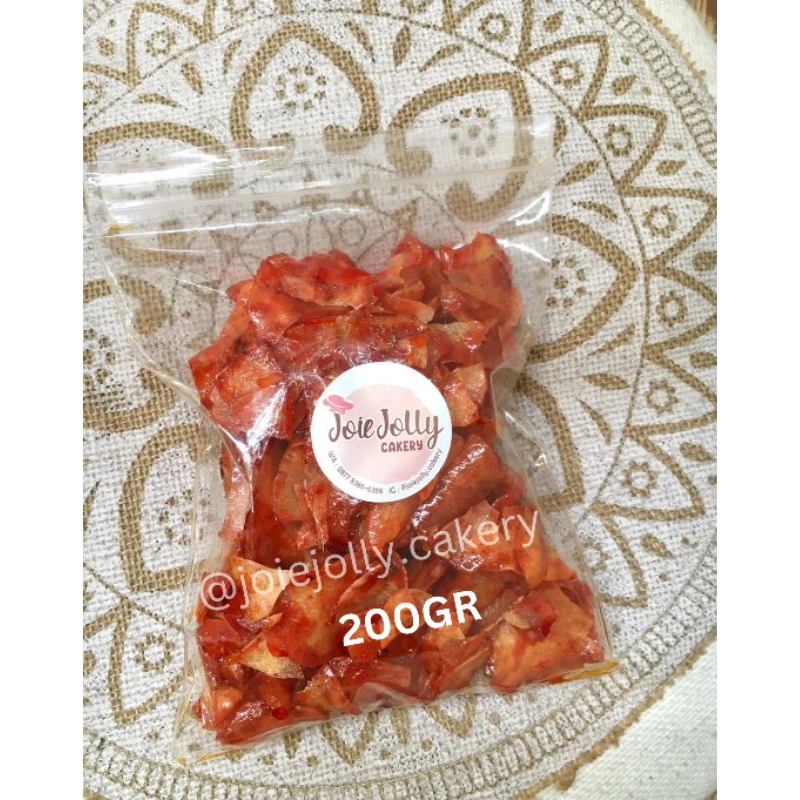 

Snack Cemilan Keripik Singkong Pedas Balado – 200GRAM