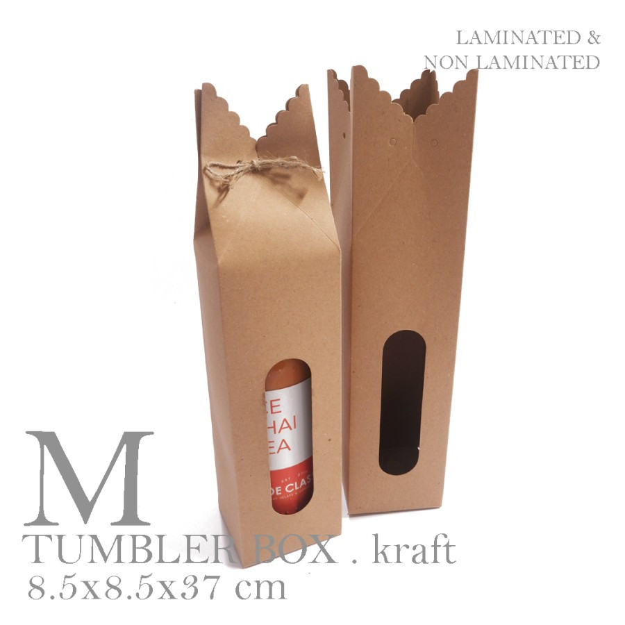 

(20 Pcs) Dus Souvenir Tumbler Kotak Hampers Botol Minum Box Packing My Bottle Packaging Size 8x8x37