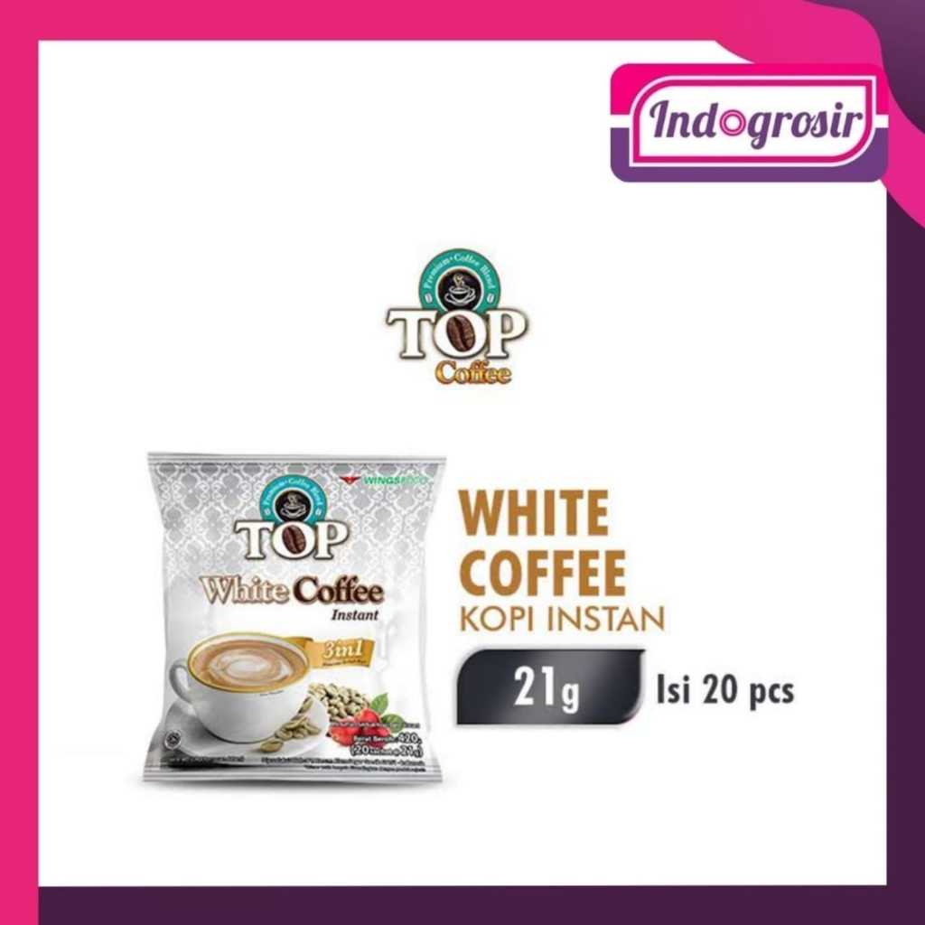 

TOP WHITE COFFE 21G SACHET/TOP WHITE KOPI RENTENG/TOP KOPI WHITE RENTENG/PROMO