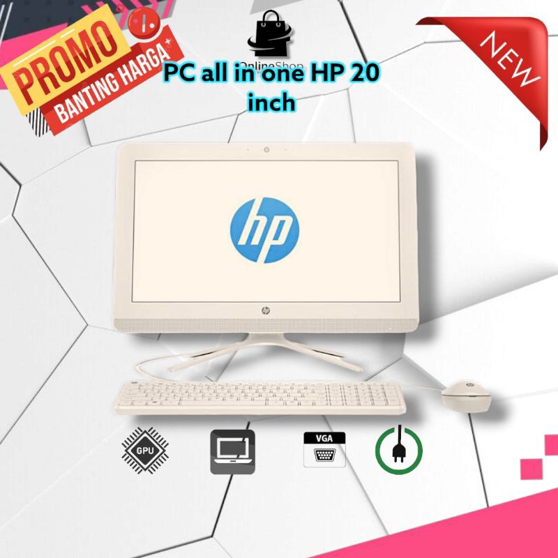 PC AIO HP Core i3-7100 Ram 4 gb | Hdd 500 gb