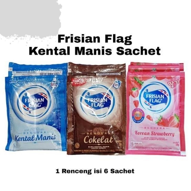 

[GROSIR] Frisian flag susu kental manis 40gr (isi 6 sachet)