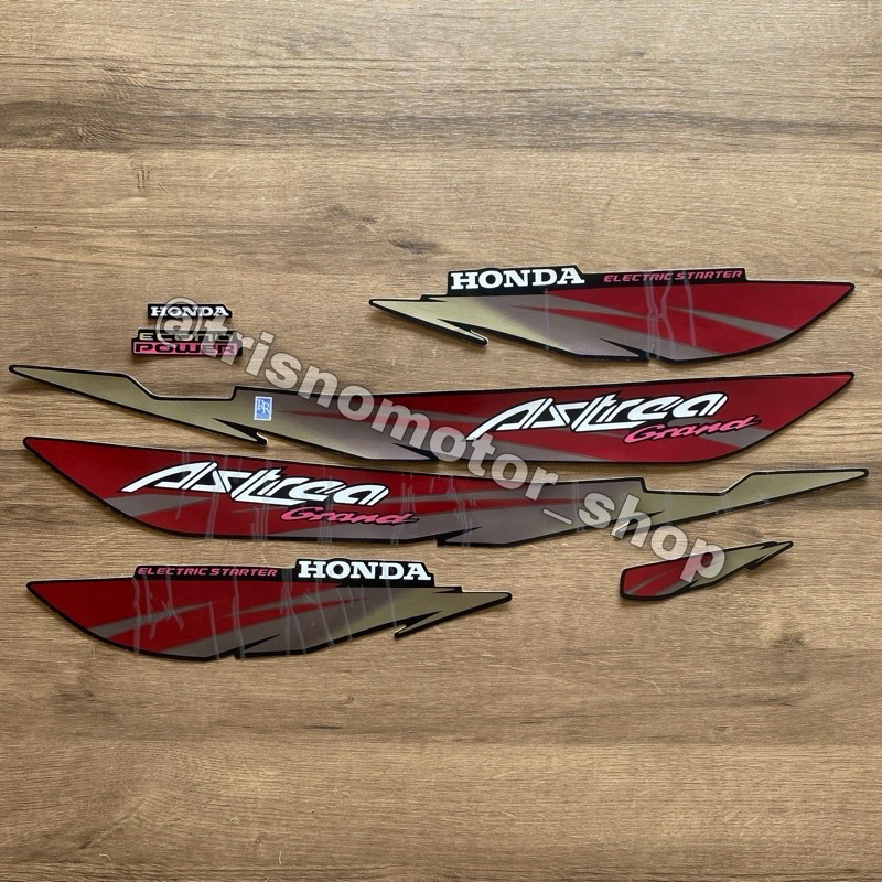 Striping Stiker Sticker Lis List Polet Body Motor Honda Astrea Grand Sabit Limited Edition 1995 Warn