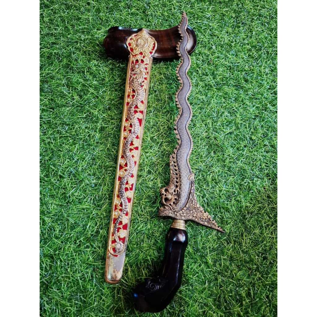 Keris Naga Liong Keleng Gayaman SOLO Pendok Topeng