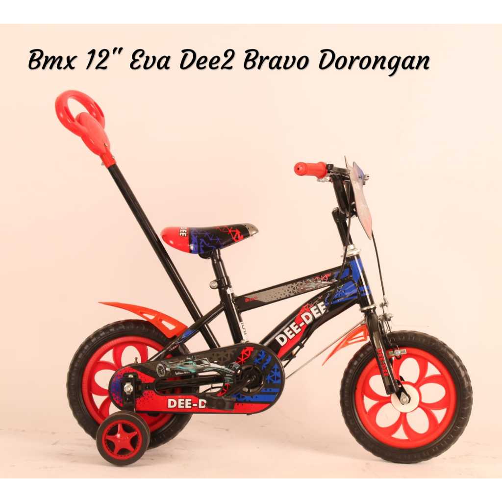 SEPEDA ANAK BMX 12 INCH BMX EVA DEE DEE BRAVO - Biru Tua