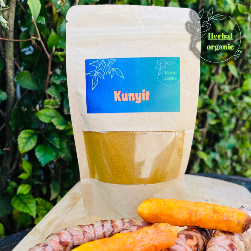 

HERBAL ORGANIC Bubuk Kunir / Serbuk Bubuk Kunir / Kunyit Kuning Bubuk Asli Dan Murni PREMIUM