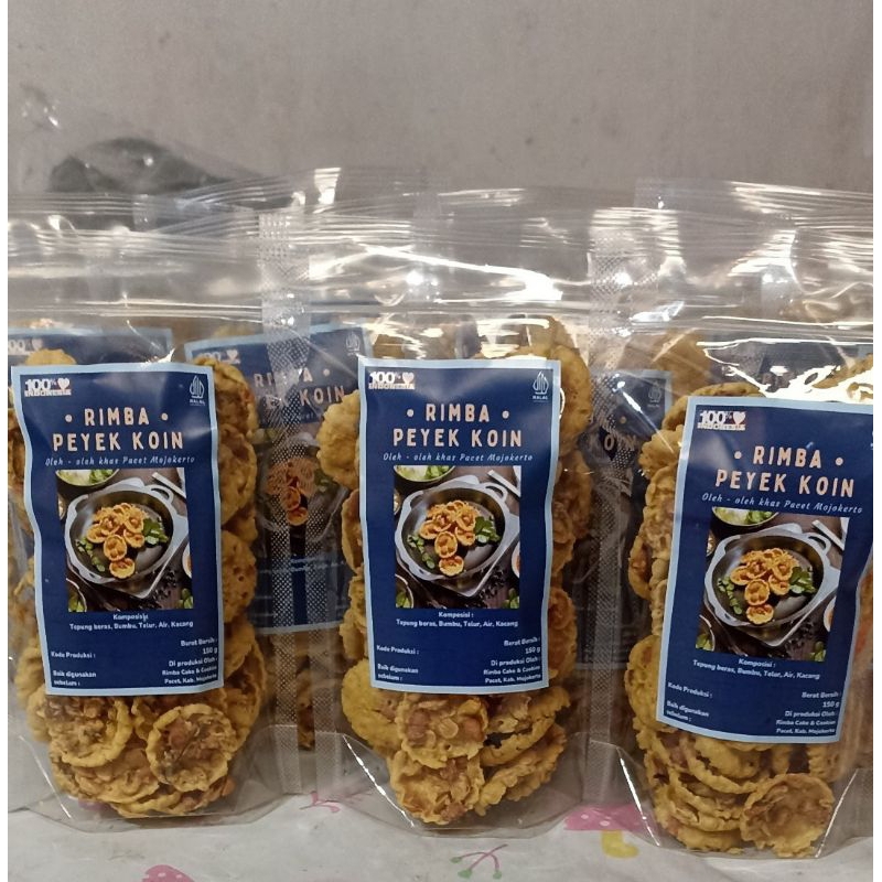 

Peyek Koin Rimba Camilan 150 gr