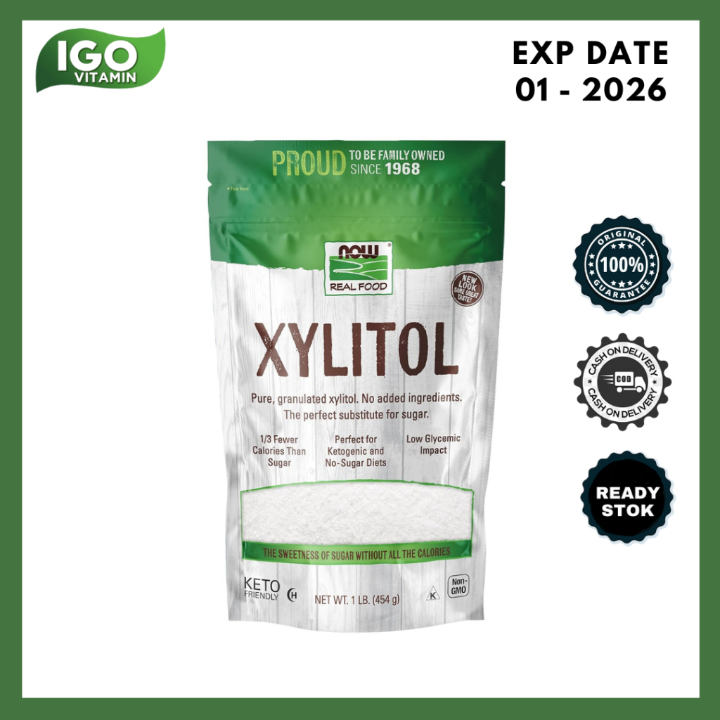 

NOW Xylitol 454 gr - pengganti gula sehat