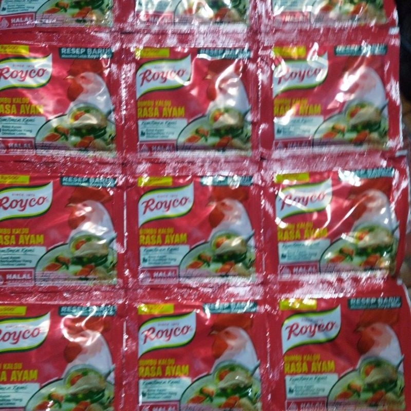 

Royco ayam sapi isi 12 pcs per lusin isi 6lusin perpaket 72pcs