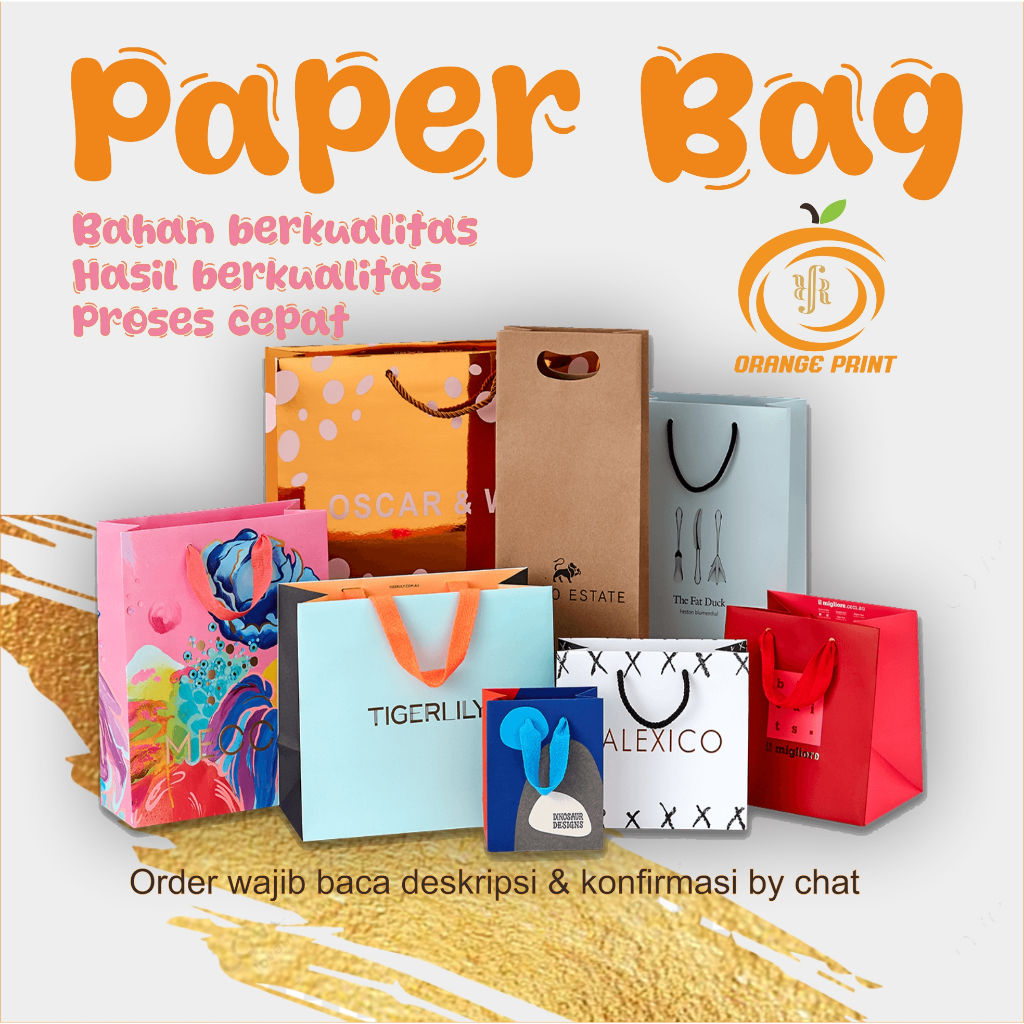

PAPER BAG CUSTOM GAMBAR / GOODIE BAG / TAS SOUVENIR