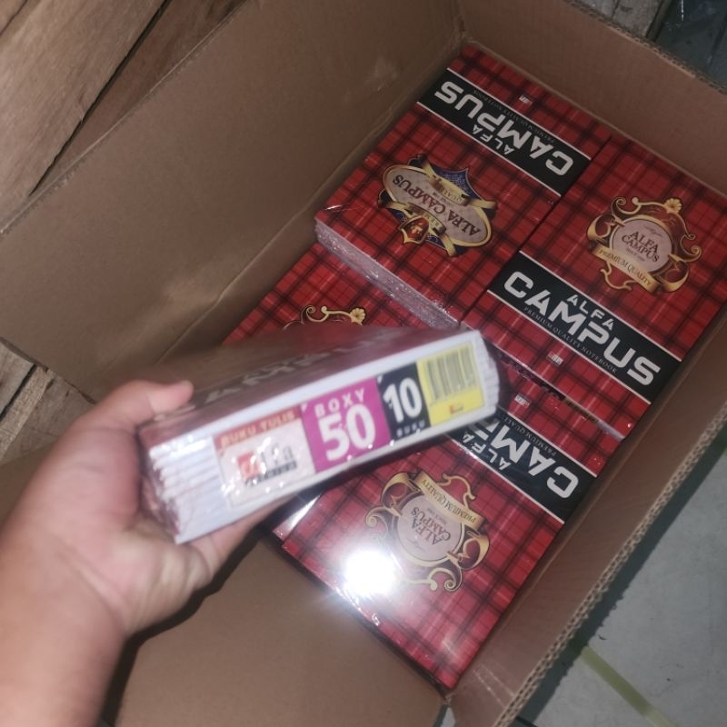 

Buku Tulis Alfa Campus Original 100%, 1 Pack 50 lembar , isi 10