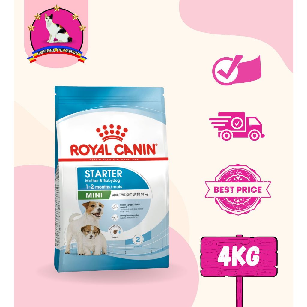 ROYAL CANIN MINI STARTER MOTHER & BABYDOG 4Kg RC Makanan Induk dan Anak Bayi Anjing Baby Dog Food Dr