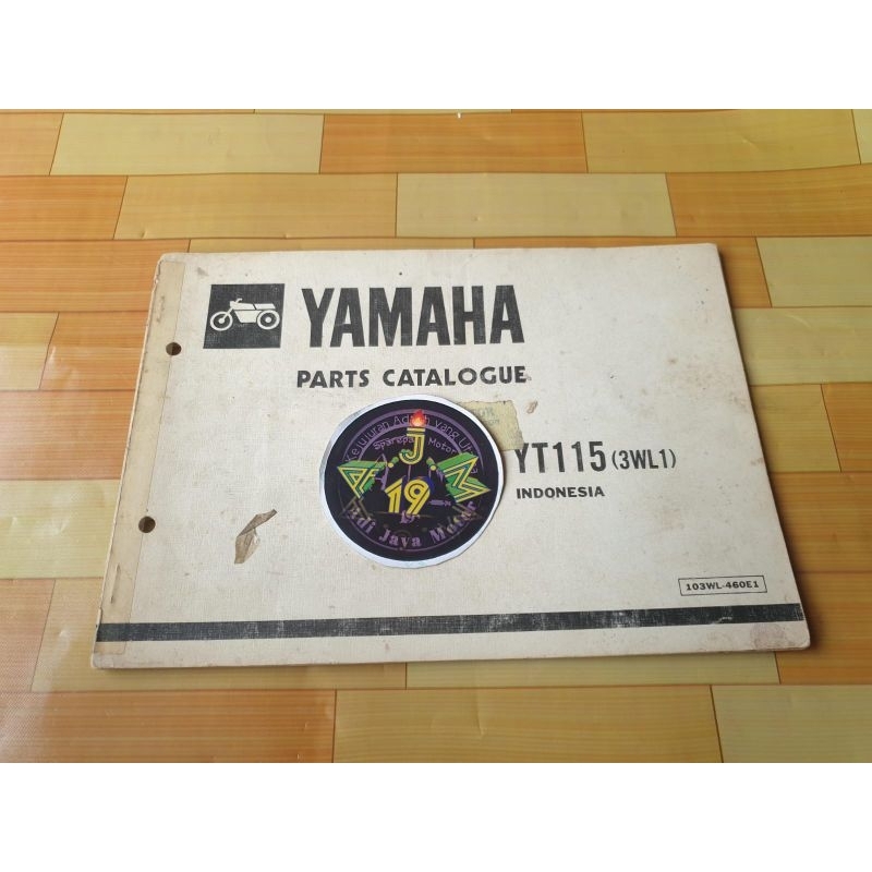 Buku Part Catalog Katalog Copian Yamaha YT115 YT 115 3WL1